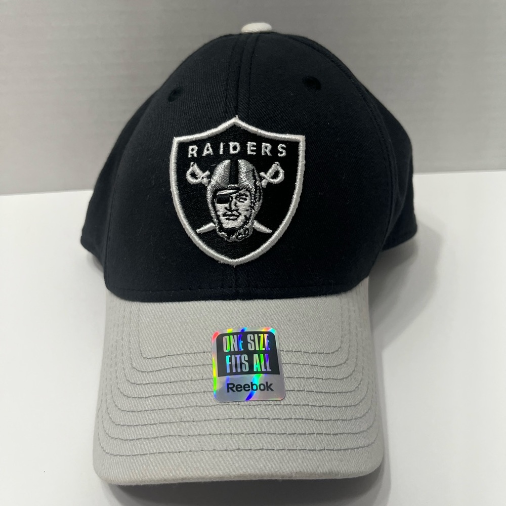 Los Angeles LA Raiders Stretch Fit One Size Fits All Cap Reebok Hat